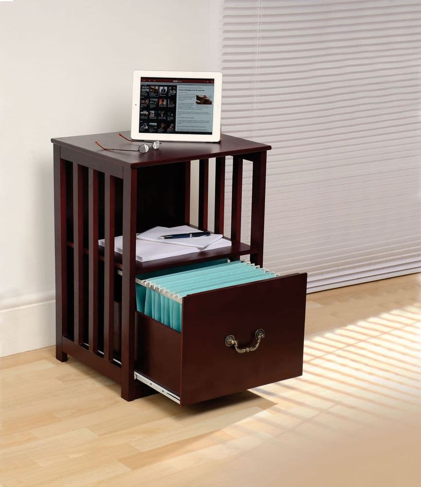 ZZZ Filing Side Table Mahogany