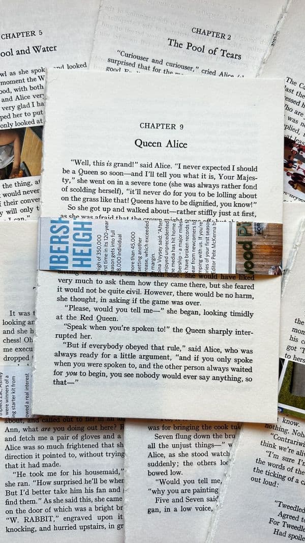 10 Alice in Wonderland Book Pages