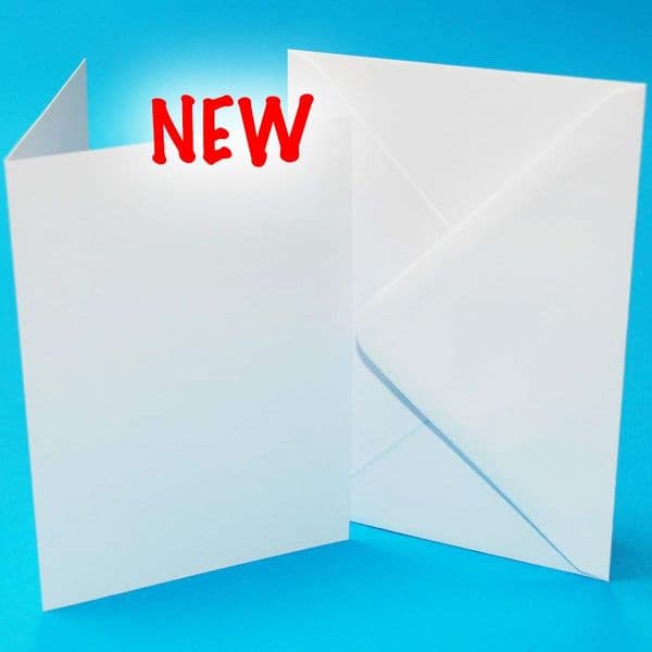 25 Craft UK 10 x 7 Card Blanks White
