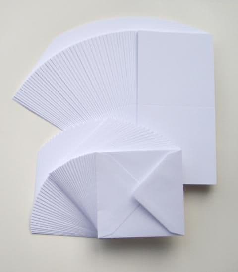 25 Craft UK - 7 x 7 Card Blanks - White