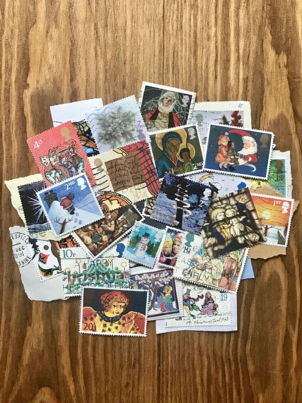 30 Christmas Postage Stamps