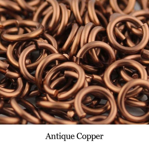 40 Jump Rings - Red Copper