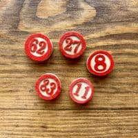 5 - Wooden Bingo Numbers