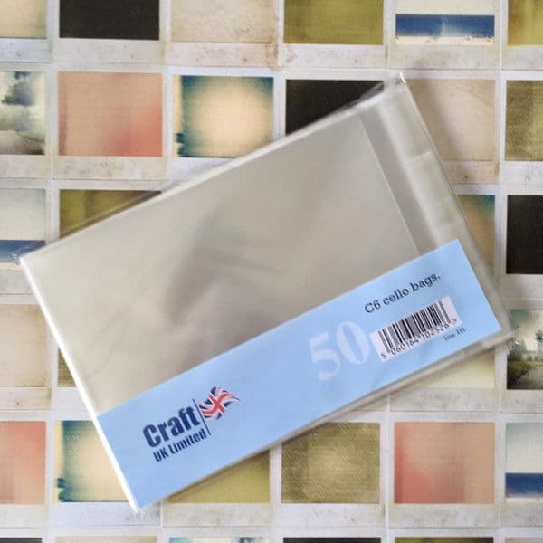 50 C6/A6 Self Seal Cello Bags