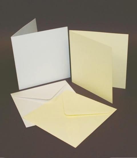 50 Craft UK 5x5 Card Blanks White