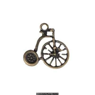 8 Steampunk - Penny Farthing Charms