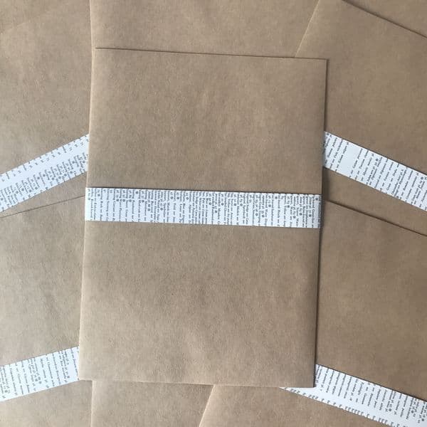 A4 Self Adhesive Kraft Paper - 5 sheets