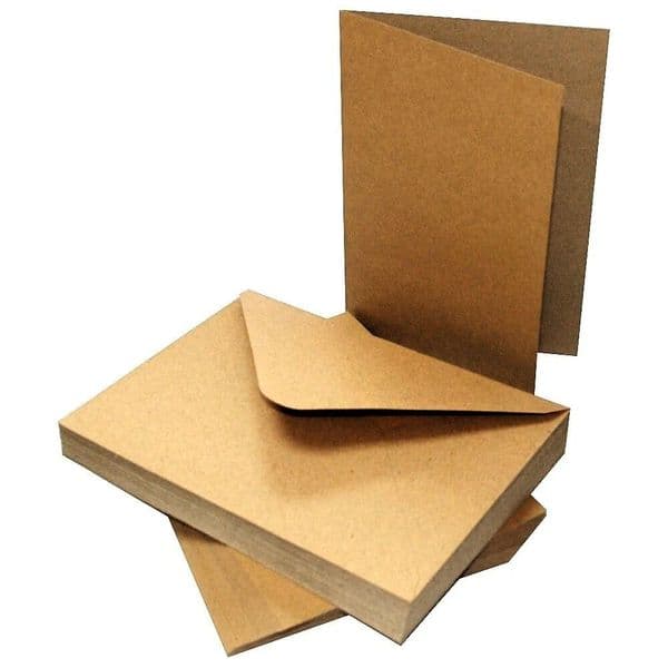 A7 Kraft Card Blanks - 5