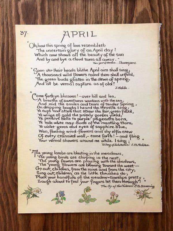 April - Country Diary of an Edwardian Lady - Book Page