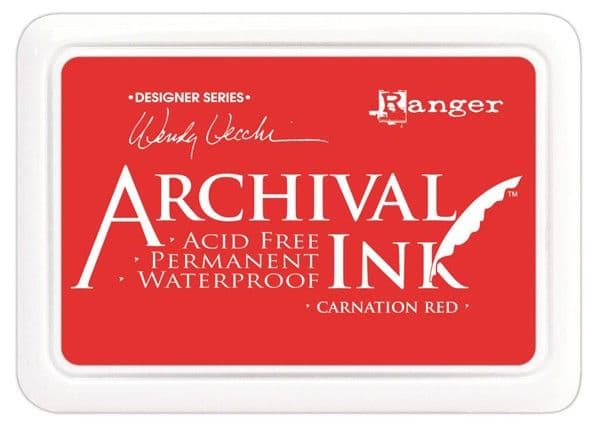 Archival Ink Pad Carnation Red Standard