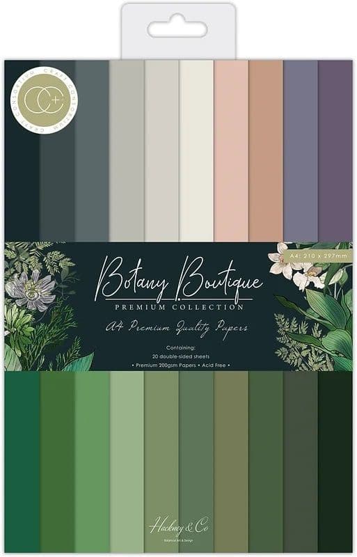 Craft Consortium - A4 Cardstock Pad - Botany Boutique