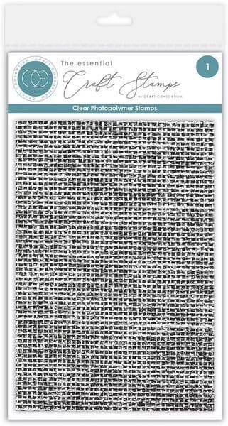 Craft Consortium - A6  Clear Stamp Set - Hessian Texture