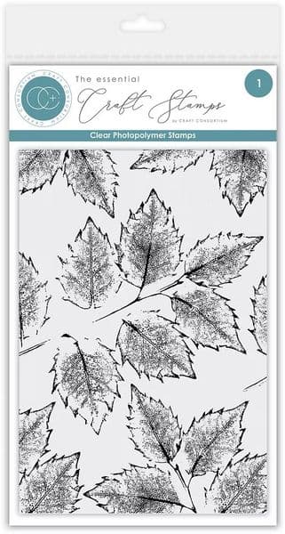 Craft Consortium - A6  Clear Stamp Set - Holly