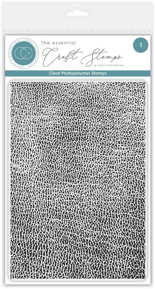 Craft Consortium - A6 Clear Stamp Set - Leather Texture