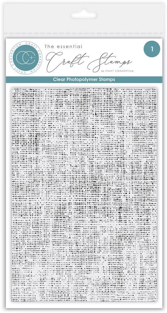 Craft Consortium - A6 Clear Stamp Set - Linen Texture