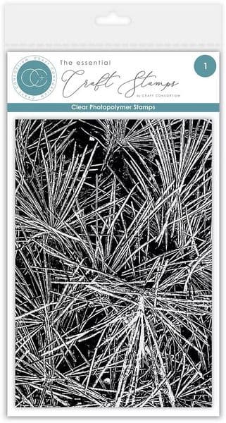 Craft Consortium - A6  Clear Stamp Set - Pine Needles