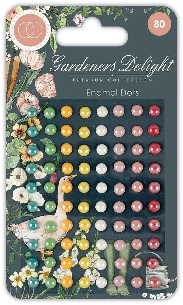 Craft Consortium - Adhesive Enamel Drops - Gardeners Delight