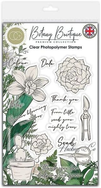 Craft Consortium - Botany Boutique - Orchid - A6  Clear Stamp Set