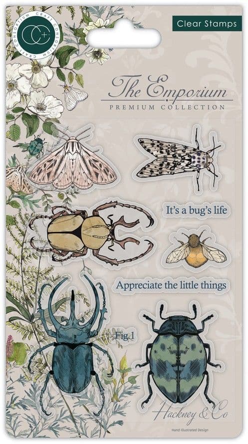 Craft Consortium - Emporium - Beetles - A6 Clear Stamp Set