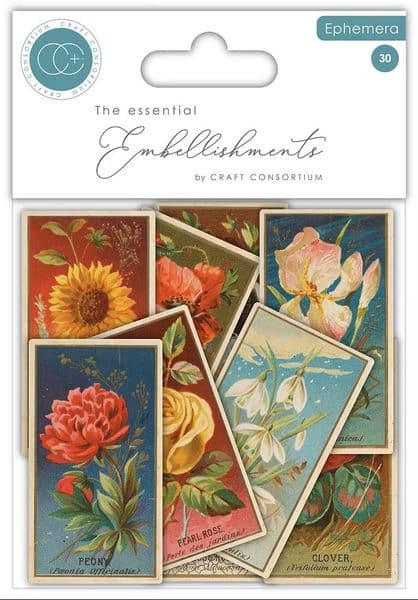 Craft Consortium - Ephemera - Flowers - The Collector