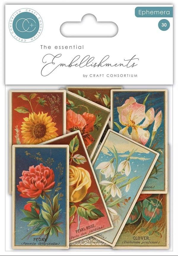 Craft Consortium - Ephemera - Flowers - The Collector