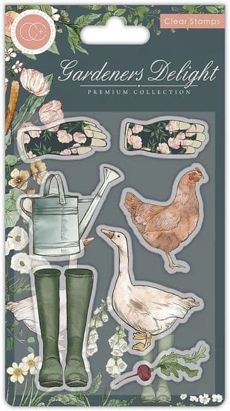 Craft Consortium - Gardener's Delight - A6 Clear Stamp Set