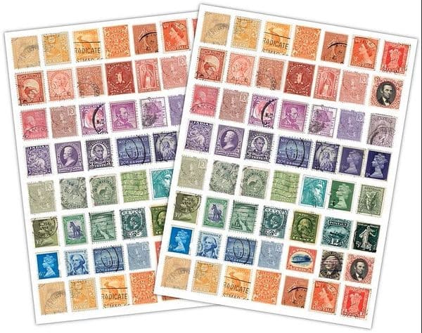 Craft Consortium - Rub-On Transfers - Used Stamps