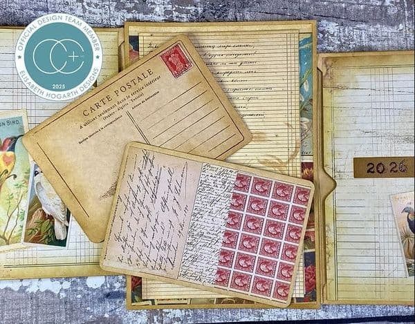 Craft Consortium - The Collector - Postcard - A6  Clear Stamp Set