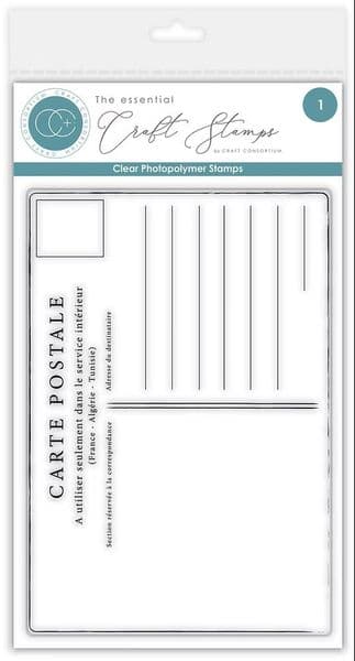 Craft Consortium - The Collector - Postcard - A6  Clear Stamp Set
