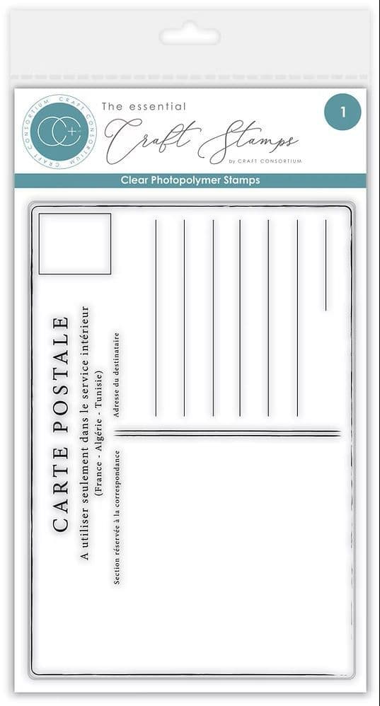 Craft Consortium - The Collector - Postcard - A6 Clear Stamp Set