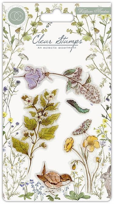 Craft Consortium - Wildflower Meadow - Wild Flowers - A6 Clear Stamp Set