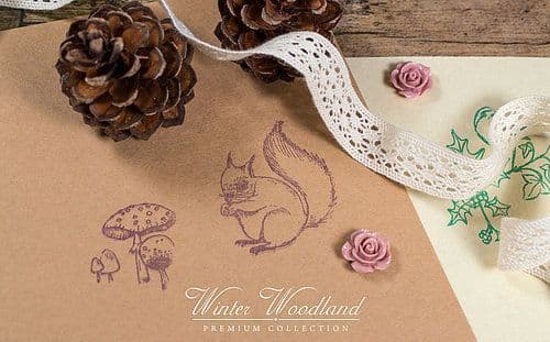 Craft Consortium - Winter Woodland - A6 Clear Stamp Set