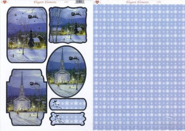 Craft UK Die Cut Collage Sheet Elegant Elements EI047