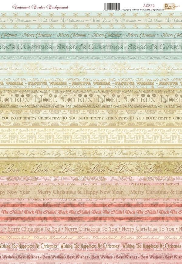 Craft UK Die Cut Sentiment Borders