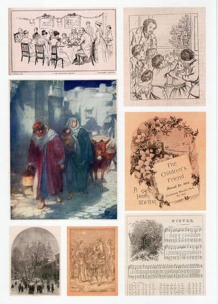 Crafthouse Press Christmas Christmas Ephemera Sheet
