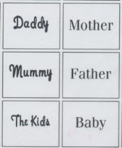 Crafthouse Press Transparency Small Monochrome Family Phrases