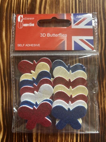 Craftime 3D Butterflies Britannia