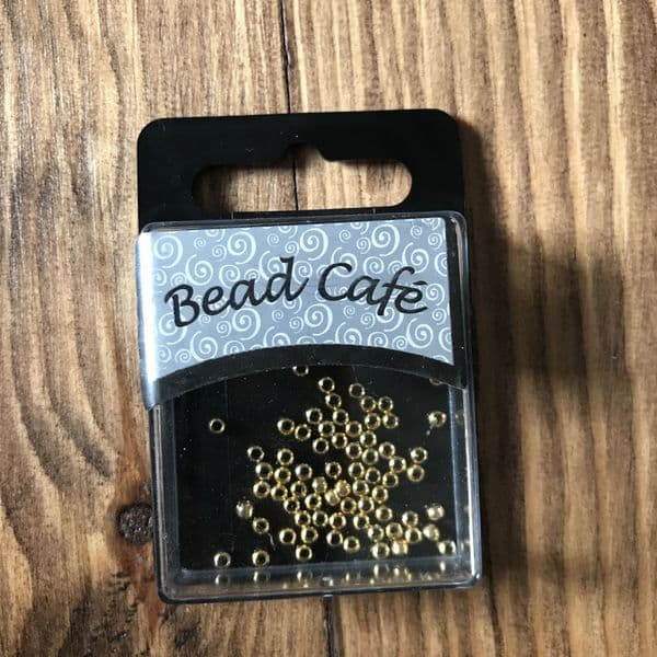 Craftime Bead Cafe Crimp Beads Gold