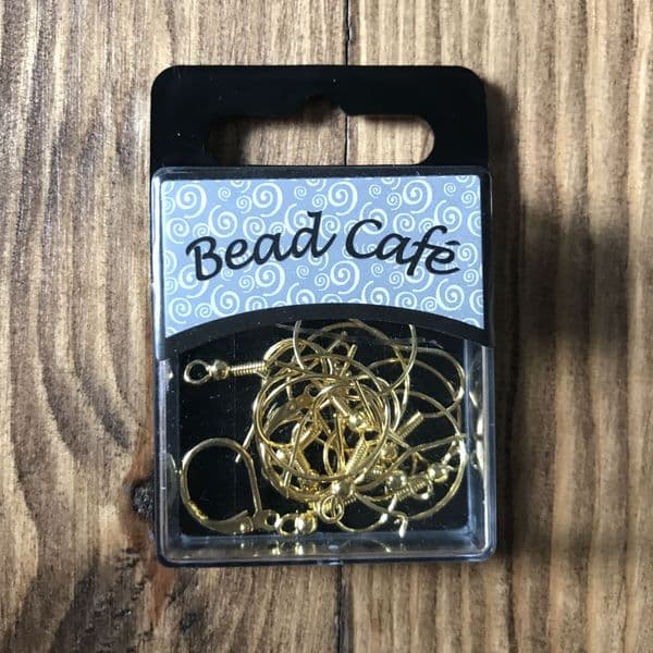 Craftime Bead Cafe Ear Wires & Hoops Gold