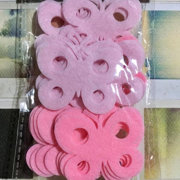 Craftime Felt Butterflies Pink