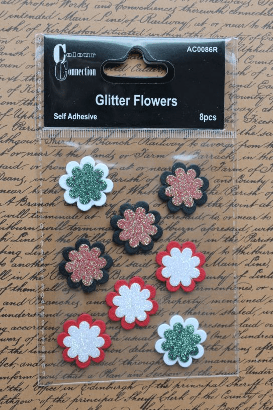 Craftime Glitter Flowers Classic