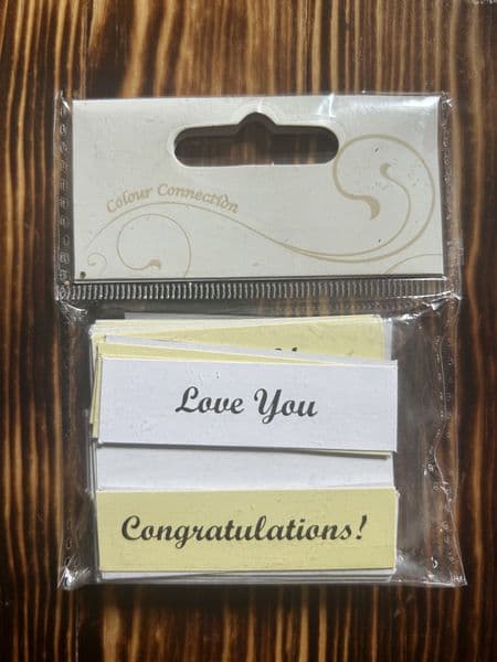 Craftime Just Words - Cream/White