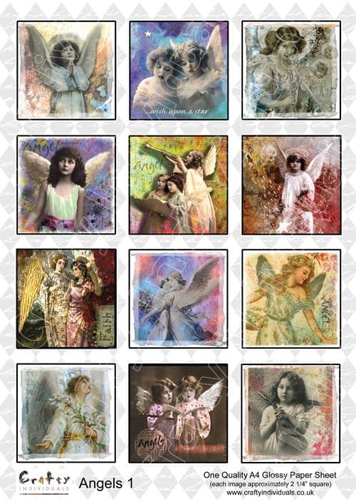 Crafty Individuals Angels 1 Collage Sheet