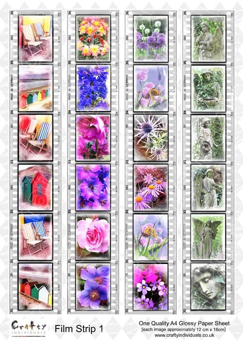 Crafty Individuals Film Strip Collage Sheet