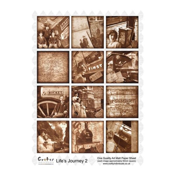 Crafty Individuals Life's Journey 2 Collage Sheet