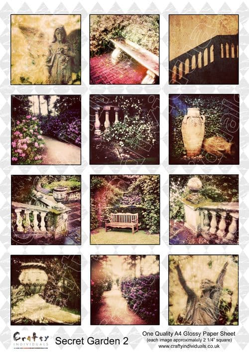 Crafty Individuals Secret Garden 2 Collage Sheet