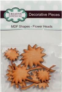 Creative Expressions MDF Shapes Floral Heads