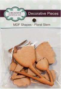 Creative Expressions MDF Shapes Floral Stem
