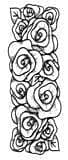 Creative Expressions Singles Rubber Stamp Rose Striplet