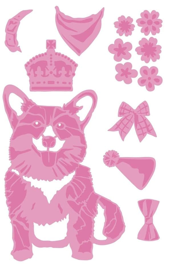 Dawn Bibby Die Set - Winston the Corgi